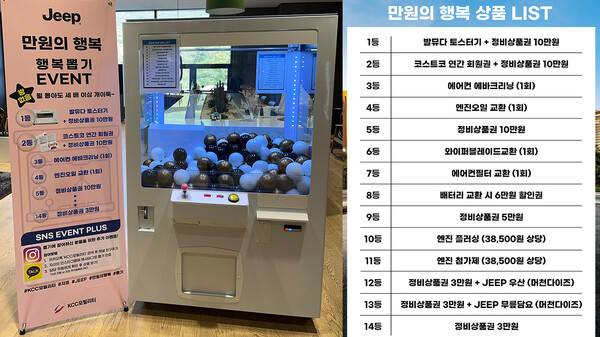 ▲KCC모빌리티가 ‘만원의 행복’ 이벤트를 실시한다. ⓒKCC모빌리티