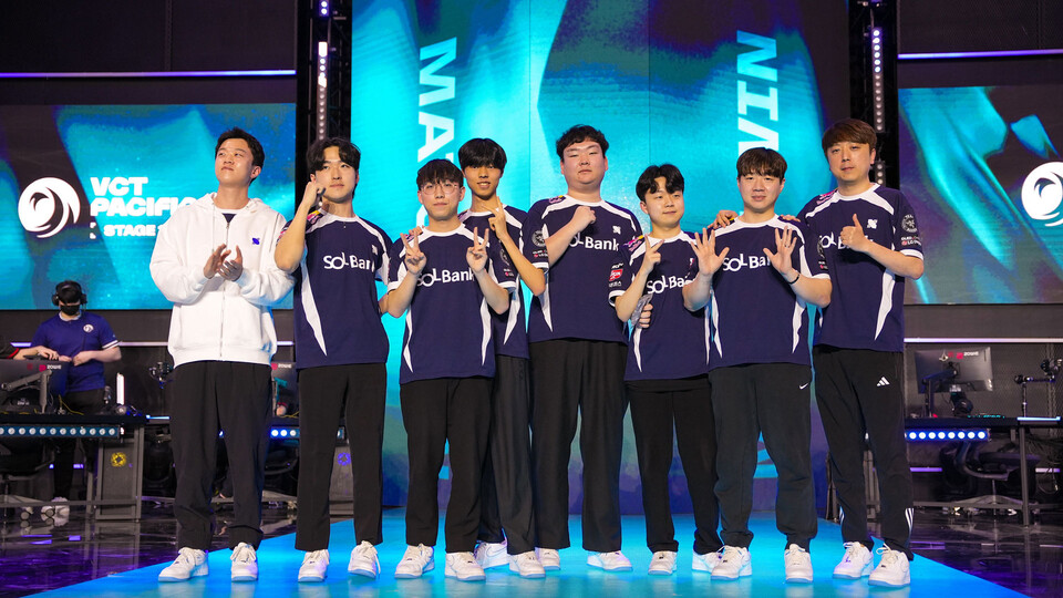 ▲VCT 퍼시픽 스테이지 1 미드 시즌 플레이오프 2라운드에 직행한 DRX. ⓒ라이엇게임즈 이스포츠