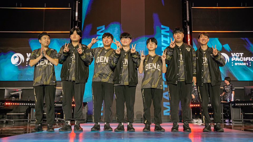 ▲VCT 퍼시픽 스테이지 1 미드 시즌 플레이오프 2라운드에 직행한 젠지. ⓒ라이엇게임즈 이스포츠
