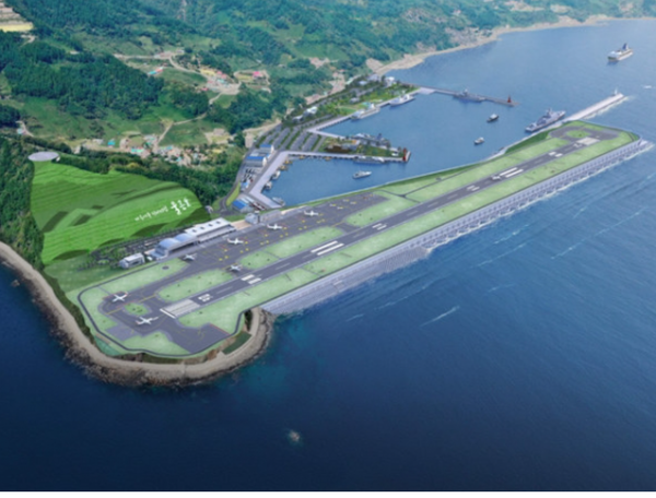 ▲울릉공항 조감도. ⓒ국토교통부