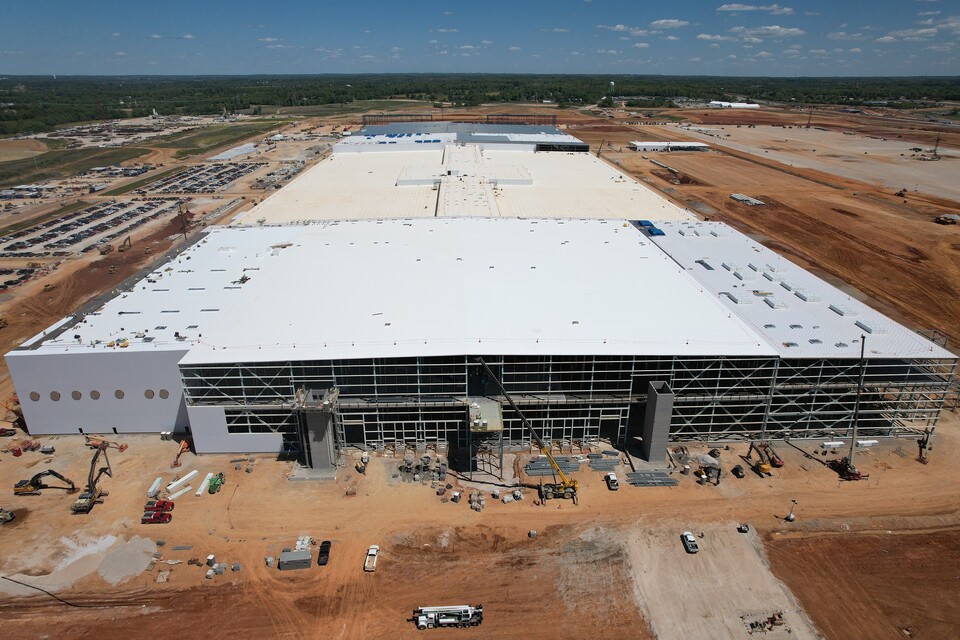 ▲SK온과 포드의 합작법인인 블루오벌SK의 미국 켄터키 1공장. ⓒSK온