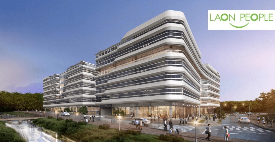 ▲라온피플 신사옥이 있는 과천지식정보타운 어반허브 조감도. ⓒ라온피플