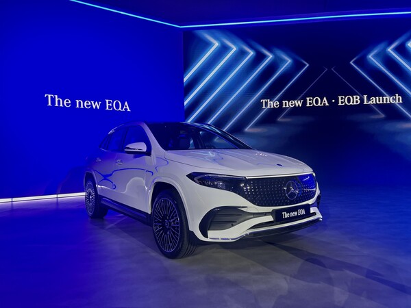 ▲22일 메르세데스-벤츠 코리아가 동대문디자인플라자에서 '더 뉴 EQA'를 공개했다. ⓒ윤서연 기자