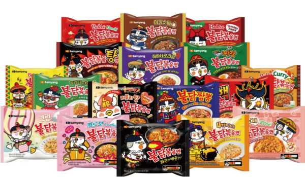 ▲불닭볶음면 시리즈. ⓒ삼양식품