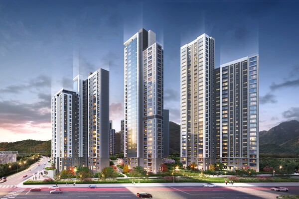 ▲안양 종합운동장 북측 재개발정비사업 투시도. ⓒ롯데건설