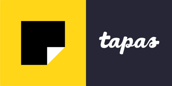 ▲카카오페이지(왼쪽)와 타파스 로고. ⓒ카카오엔터테인먼트