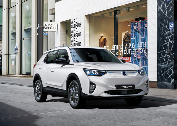 ▲KG모빌리티 코란도 EV. ⓒKG모빌리티