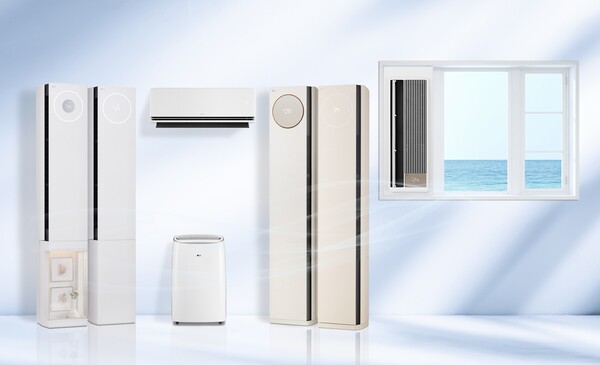 ▲LGE 휘센 에어컨 라인업. ⓒLG전자