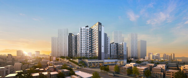 ▲강변역 센트럴 아이파크 투시도. ⓒ한국토지신탁