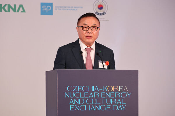▲ 체코 원자력 및 문화교류의 날' 행사에서 황주호 한수원 사장이 발언하고 있다. ⓒ한국수력원자력