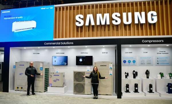 ▲2024 AHR 엑스포에 참가한 삼성전자 부스 전경. ⓒ삼성전자