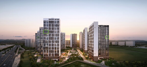 ▲‘오산세교 한신더휴’ 투시도. ⓒ한신공영