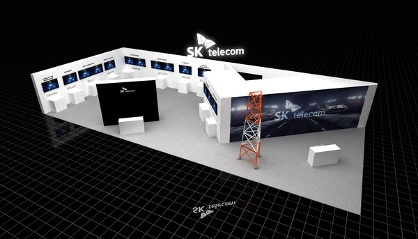 ▲SKT 안전보건전시 부스 조감도. ⓒSKT