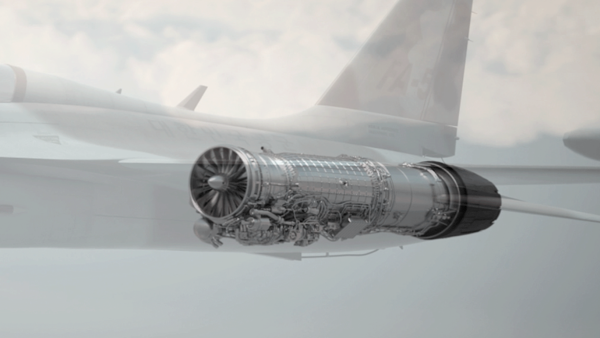 ▲KF-21 등 고정익 항공기 엔진. ⓒ한화에어로스페이스