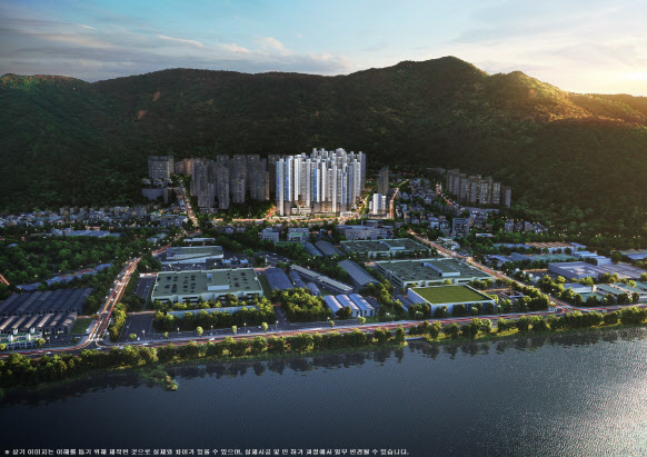 ▲부산 '더샵 리오몬트' 광역조감도. ⓒ포스코이앤씨