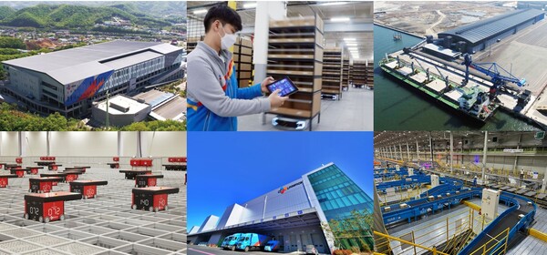 ▲CJ대한통운이 전국 각지에 보유한 3자물류·택배 등 관련 물류인프라와 첨단 물류설비들. ⓒCJ대한통운