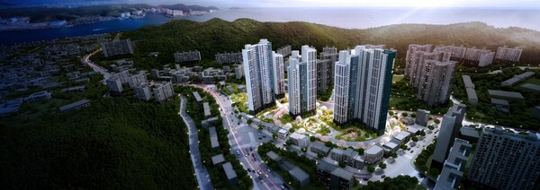 ▲다대3구역 재건축 석경 투시도. ⓒ대우건설