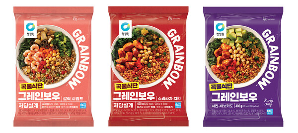 ▲청정원 그레인보우 신제품 3종. ⓒ대상
