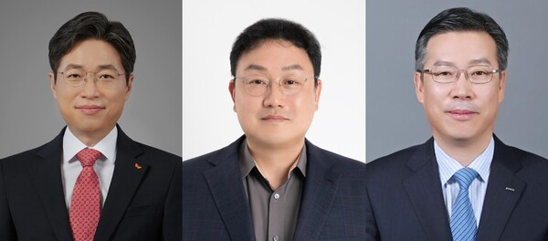 ▲(왼쪽부터)김형근 SK에코플랜트 대표, 서영재 DL이앤씨 대표, 전중선 포스코이앤씨 대표. ⓒ각사
