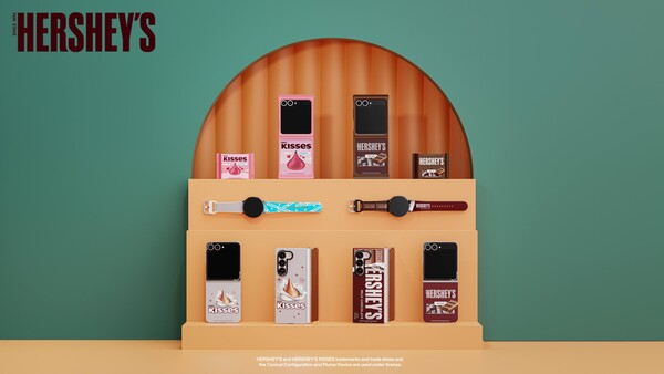 ▲'허쉬'의 초콜릿 디자인 입은 '삼성 프렌즈' 모바일 액세서리 신제품. ⓒ삼성전자