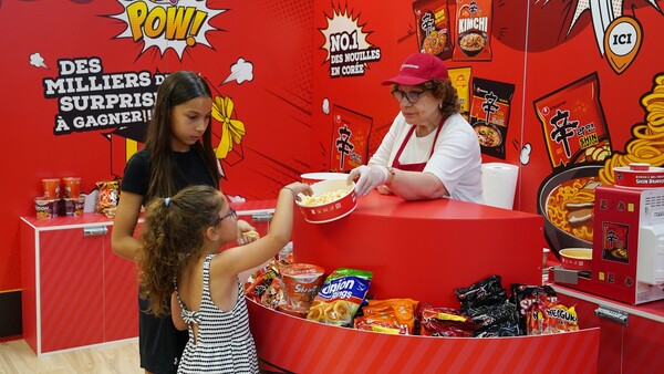 ▲프랑스 까르푸 팝업스토어 현장. ⓒ농심