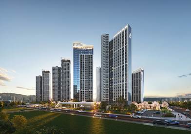 ▲대전 도마변동 6-1구역 재개발정비사업 투시도. ⓒSK에코플랜트