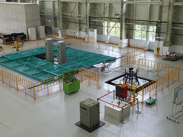 ▲구조내진실증시험센터 내부. ⓒ한국수력원자력