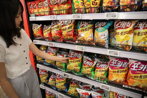 ▲포카칩·스윙칩 제품. ⓒ오리온