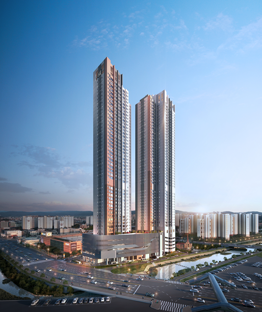 ▲'안성 하늘채 라끄시엘' 투시도. ⓒ엘앤비