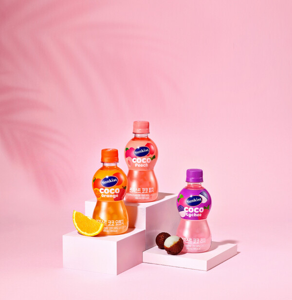 ▲썬키스트 코코 3가지 맛. ⓒ광동제약