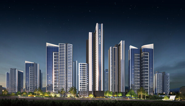 ▲전농 제8구역 주택 재개발 정비사업 투시도. ⓒ롯데건설