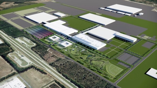 ▲미국 조지아주 브라이언 카운티에 건설 예정인 ‘현대차그룹 메타플랜트 아메리카(HMGMA)’ 조감도. ⓒ 현대차그룹