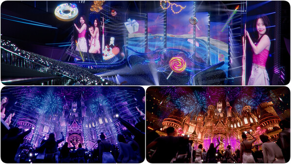 ▲칼리버스내 공연장 화면. ⓒ롯데이노베이트