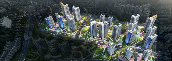 ▲부산 괴정5구역 재개발 조감도. ⓒ현대건설