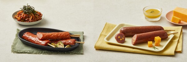 ▲맥스봉 매콤불고기핫바·고소한치즈후랑크. ⓒCJ제일제당