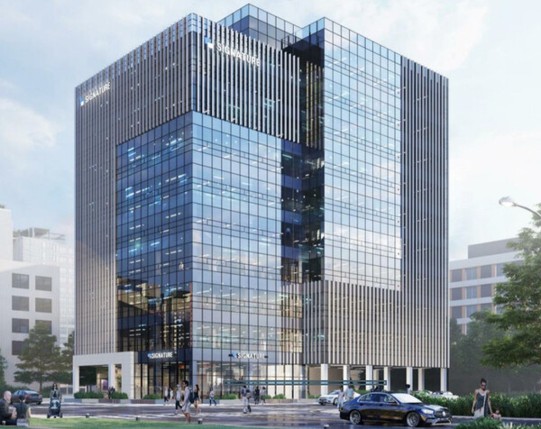 ▲성남시 구미동 업무시설 투시도. ⓒ요진건설