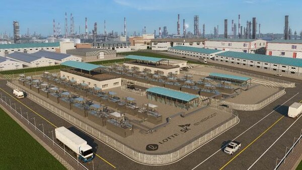 ▲태화하이드로젠파워 1호, 2호 조감도. ⓒ롯데케미칼