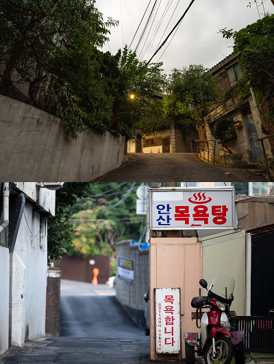 ▲홍제3구역 골목. ⓒ현대건설