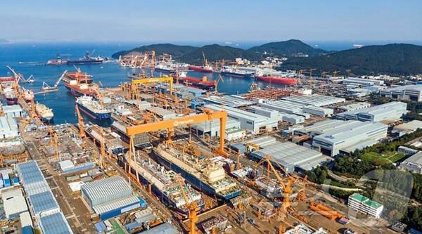 ▲한화오션 사업장 전경. ⓒ 한화오션