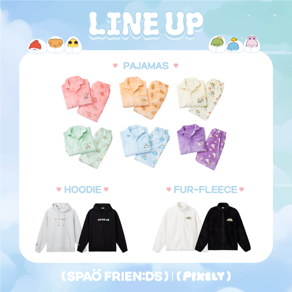 ▲스파오와 크리에이터 ‘잠뜰 TV’가 함께한 컬렉션 라인업. ⓒ이랜드