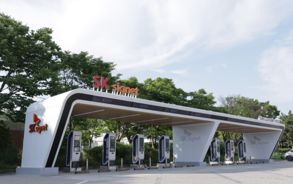 ▲SK시그넷 전기차 충전소. ⓒSK시그넷