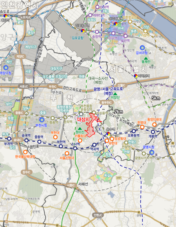 ▲부천역곡지구 위치도. ⓒLH