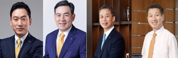 ▲(왼쪽부터) 김성환 한국투자증권 대표, 김성현 KB증권 대표, 윤병운 NH투자증권 대표, 김상태 신한투자증권 대표 ⓒ 각사