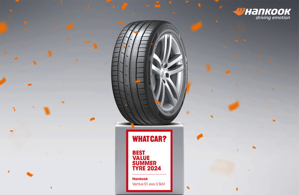 ▲한국타이어의 벤투스 S1 에보3 SUV가 영국 왓카? 타이어 테스트에서 종합 별점 5점과 ‘베스트 포 밸류’ 부문을 수상했다. ⓒ한국타이어앤테크놀로지