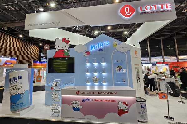 ▲SIAL Paris 2024 밀키스 부스 전경. ⓒ롯데칠성음료