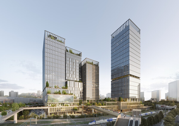 ▲서울역북부역세권 복합개발사업 조감도. ⓒ한화 건설부문