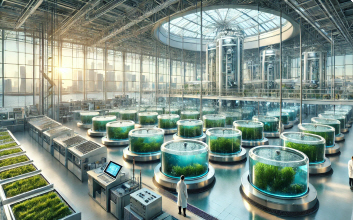 ▲챗GPT로 구현한 ‘육상 김 R&D센터’ 조감도. ⓒ풀무원