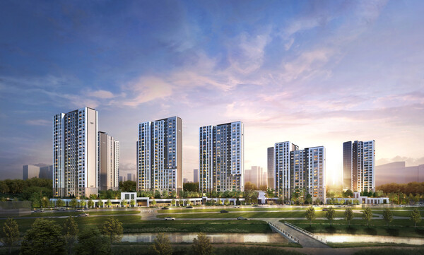 ▲'e편한세상 내포 퍼스트드림' 투시도. ⓒDL이앤씨