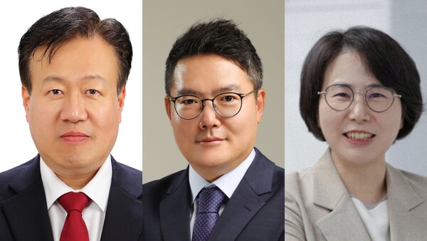 ▲(사진 왼쪽부터) 동원시스템즈 2차전지사업부문 정용욱 대표이사 사장, 동원시스템즈 소재사업부문 신동만 총괄임원 부사장, 동원CNS 이영란 대표이사. ⓒ동원그룹