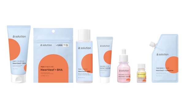 ▲에이솔루션 어성초 진정 라인. ⓒ애경산업